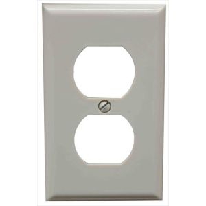 TAPA PLASTICA PARA TOMACORRIENTE DOBLE 270 MARFIL. EAGLE