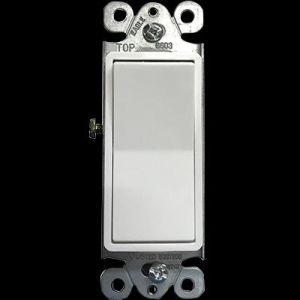 INTERRUPTOR SENCILLO DE PALANCA 3 VIAS BLANCO DECOR. EAGLE