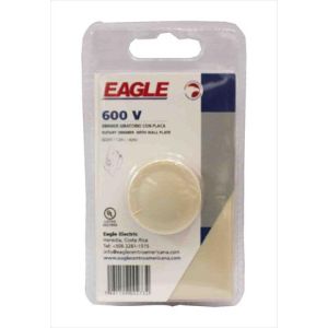 DIMMER GIRATORIO 600W 125V MARFIL. EAGLE