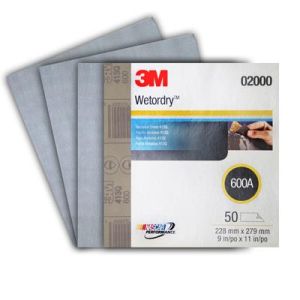 PAPEL DE LIJA AGUA GRANO 600 431Q. 3M