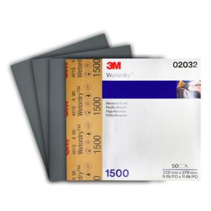 PAPEL DE LIJA AGUA GRANO 1500 401Q. 3M