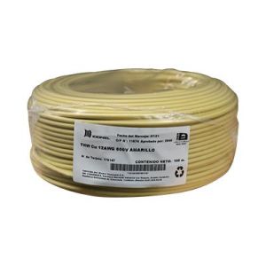 CABLE THW 12 AWG AMARILLO 100M. ICONEL
