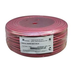 CABLE THW 10 AWG ROJO 100M. ICONEL