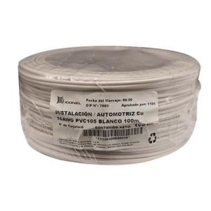 CABLE INSTALACION 16 AWG BLANCO 100M. ICONEL
