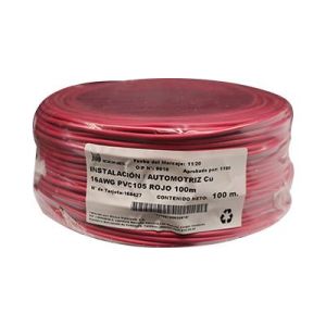 CABLE INSTALACION 16 AWG ROJO 100M. ICONEL