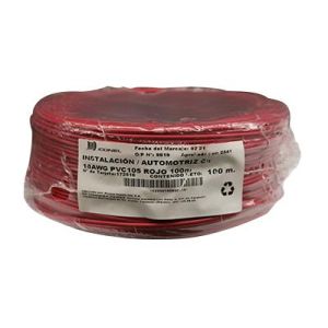 CABLE INSTALACION 18 AWG ROJO 100M. ICONEL