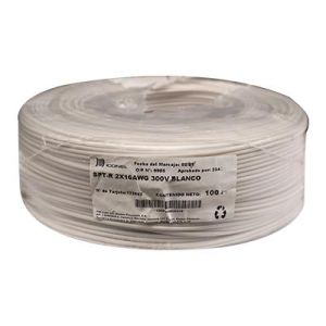 CABLE SPT 2X16 AWG BLANCO 100M. ICONEL