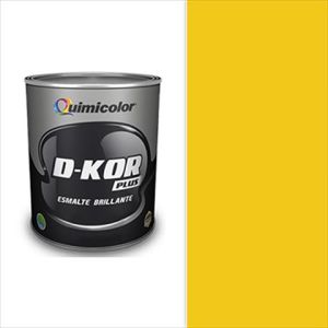ESMALTE BRILLANTE D-KOR AMARILLO VALENCIA 1 GAL. QUIMICOLOR