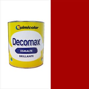 ESMALTE BRILLANTE DECOMAX ROJO 1/4 GAL. QUIMICOLOR