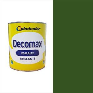 ESMALTE BRILLANTE DECOMAX VERDE 1/4 GAL. QUIMICOLOR