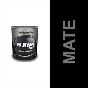 ESMALTE MATE D-KOR NEGRO 1/4GAL. QUIMICOLOR