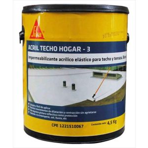 ACRIL TECHO HOGAR 3 BLANCO GALON 5KG. SIKA