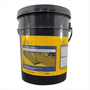 ACRIL TECHO HOGAR 3 GRIS CUÑETE (4 GAL). SIKA