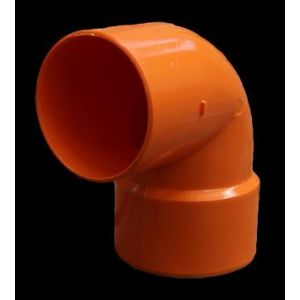 CODO PLASTICO 90º UM 75MM REFORZADO. TUBRICA