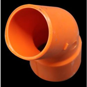 CODO PLASTICO 45º UM 50MM REFORZADO. TUBRICA