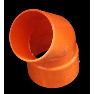 CODO PLASTICO 45º UM 75MM REFORZADO. TUBRICA