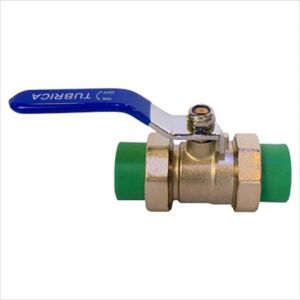 LLAVE DE BOLA DOBLE UNION UNIVERSAL PPR  40MM TUBRICA