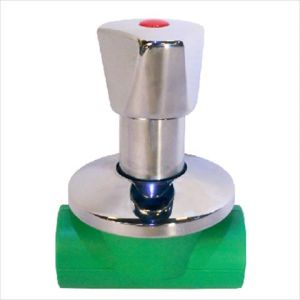 LLAVE DE BOLA PPR CON MANILLA CROMADA 25MM. TUBRICA